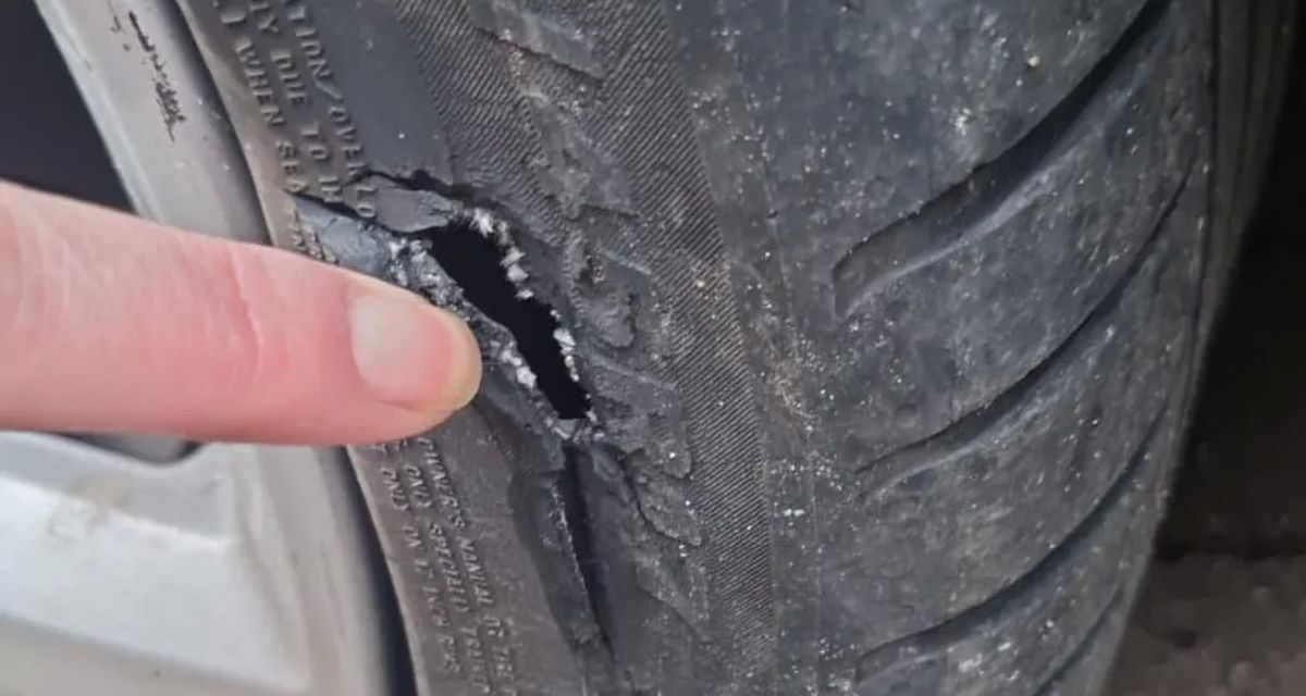 Ban Pecah Kena Lubang, Sopir Kena Tilang 1,6 Juta!