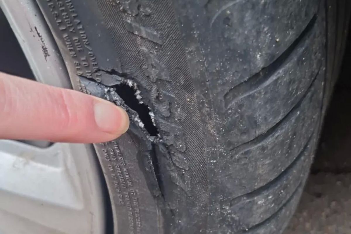 Ban Pecah Kena Lubang, Sopir Kena Tilang 1,6 Juta!